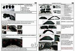 New Black Front & Rear Inner Fender Liners for Jeep Wrangler 07-18 JK JKU 4WD