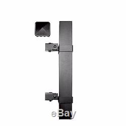 Outdoor Barrier Pre-Fabricated Black Aluminum Single Metal Post Fence Panel Kit