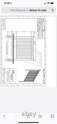 POOL FENCE BLACK ALUMINUM 54 inch High USED Model Jerith. Com 14 Panels 5ft W