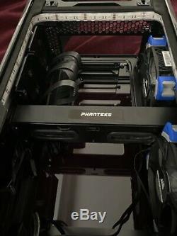 Phanteks Evolv Shift Case, Glass Panels, Upgraded To 3x ML-120 Fans, Light Strip