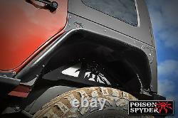 Poison Spyder Rear Inner Fender Kit Black PC For 2007-2018 Jeep Wrangler JK