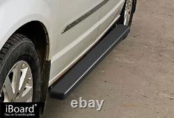 Premium 4 Black iBoard Side Steps Fit 11-20 Dodge Grand Caravan