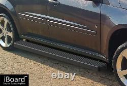 Premium 5 Black iBoard Side Steps Fit 05-09 Chevy Equinox