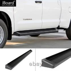 Premium 6 Black iBoard Side Steps Fit 07-21 Toyota Tundra Double Cab