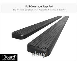Premium 6 Black iBoard Side Steps Fit 15-22 Ford F150 Super Cab & 17-22 F250