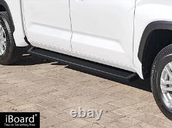 Premium 6 Black iBoard Side Steps Fit 22-23 Toyota Tundra CrewMax Cab