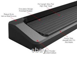 Premium 6 Black iBoard Side Steps Fit 99-14 Ford Econoline Full Size Van