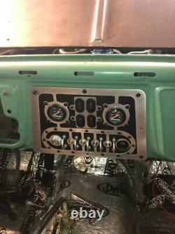 Radio Switch panel 67- 72 c10 chevrolet custom bomber style center dash, 4 LED