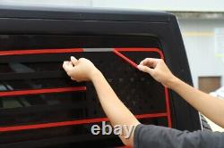 Rear Door Triangle Glass Panel Cover Trim 4 Drs For Jeep Wrangler JK JKU 2011-17