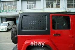 Rear Door Triangle Glass Panel Cover Trim For Jeep Wrangler JK 4Door Accessories