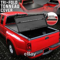 Rear Premium Tonneau Cover Soft Lock Tri-Folding For 60Inch Nissan Frontier Cab