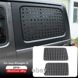 Rear Window Glass Panel Cover Trim Bezel for Jeep Wrangler JL 4Door 2018+ Black