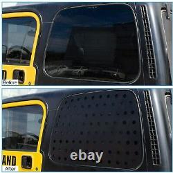 Rear Window Glass Panel Cover Trim Exterior Decor For Jeep Wrangler TJ 1997-2006