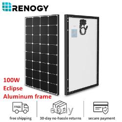 Renogy Eclipse 100Watts 12Volts Monocrystalline Solar Panel Black Aluminum Frame