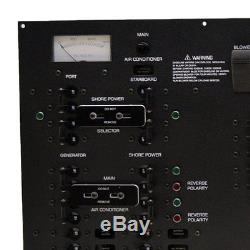 Rinker Boat Breaker Switch Panel 222469 300 Black Aluminum