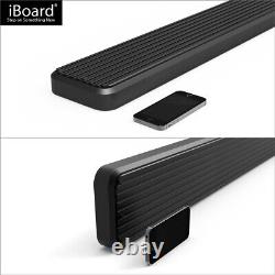 Running Board 5in Aluminum Black Fit Chevy Colorado GMC Canyon Crew Cab 04-12