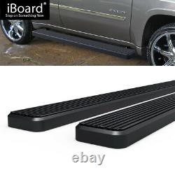 Running Board 5in Aluminum Black Fit Chevy Trailblazer (02-06 GMC Envoy) 02-09