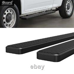 Running Board 6in Aluminum Black Fit Chevy Colorado GMC Canyon Regular Cab 04-12