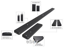 Running Board 6in Aluminum Black Fit Ford Econoline Full Size Van 99-14