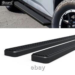 Running Board Side Step 4in Aluminum Black Fit Nissan Pathfinder 22-23