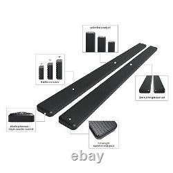 Running Board Side Step 5in Aluminum Black Fit Jeep Gladiator Crew Cab 20-23