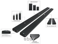 Running Board Side Step Nerf Bars 4in Aluminum Black Fit Toyota Highlander 08-19