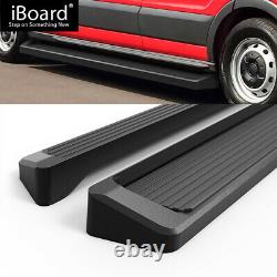 Running Board Style Step 6in Aluminum Black Fit Ford Transit Full Size Van 15-22