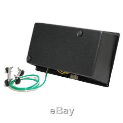 SEA RAY 2076444 BLACK 120 VAC ALUMINUM BOAT BREAKER SWITCH PANEL With VOLT METER