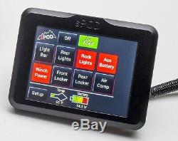 SPOD 8-700-TSB-JK Switch Panel 8 Circuit SourceSE withTouchscreen for Wrangler JK