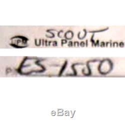 Scout Boat Breaker Panel 120V 60Hz 7 1/2 x 6 1/4 Inch Black Aluminum ES-1550