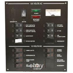 Sea Ray Boat Breaker Switch Panel 2080039 Sundancer 310 Black Aluminum