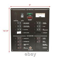 Sea Ray Boat Breaker Switch Panel 2080039 Sundancer 310 Black Aluminum
