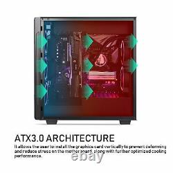 Segotep Phoenix ATX Black Mid Tower PC Gaming Computer Case RGB Front Panel