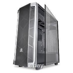 Segotep T1 E-ATX Black Full-Tower Computer PC Gaming Case Tempered Glass Panel