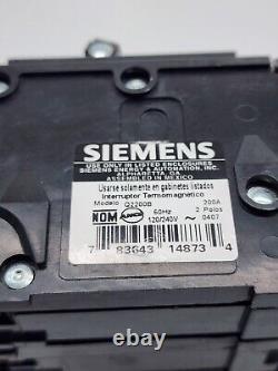 Siemens Q2200B 2 Pole 200A 60hz 120/240V Main Circuit Breaker