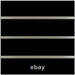 Slatwall Panels, (Set of 2), 24 H x 48 L with aluminum insert Black Melamine