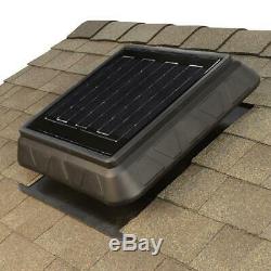 Solar Panel Exhaust Fan Roof Mount Durable Heavy Duty Weather Resistant Sturdy
