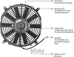 Solar Panel Radiator Cooling Fan&Mounting Kit Push Pull Slim For RV/Factory Air
