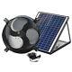 Solar Powered Exhaust Fan AC Power Backup IP68 Waterproof Adjustable Solar Panel