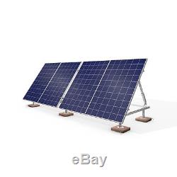 SolarPod Aluminum and Galvanized Steel Black Panels Portable Solar Power Kit