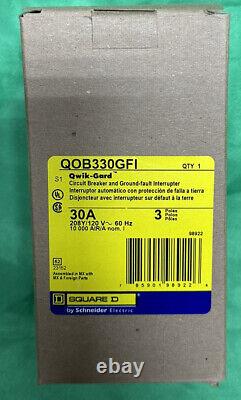 Square D QOB330GFI 3 Pole GFCI Circuit Breaker