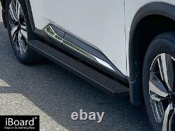 Stain Black 4 iBoard Side Step Nerf Bar Fit 21-22 Nissan Rogue