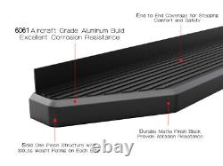 Stain Black 6 iBoard Side Step Bar Fit 99-14 Ford Econoline Full Size Van