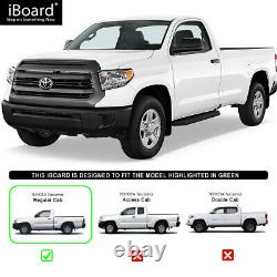 Stain Black 6 iBoard Side Step Nerf Bar Fit 05-22 Toyota Tacoma Standard Cab
