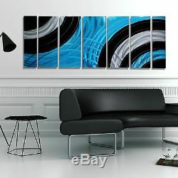 Statements2000 3D Metal Wall Art Panels Blue Black Silver Modern Decor Jon Allen