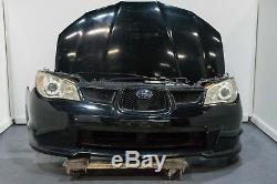 Subaru Version 9 06-07 WRX Wagon Front End Conversion Black Hawkeye Nose Cut