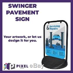 Swinging Pavement Sign Outdoor Advertising Shop A-Board Eco Swinger