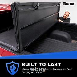 TACTIK 5.5 ft Tri-Fold Hard Panel Tonneau Cover for Nissan TITAN 2017-2024