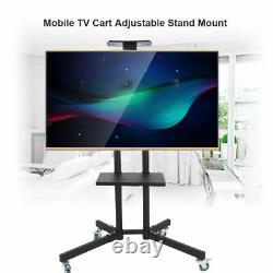 TV Cart Stand Plasma LCD LED Flat Screen Panel with Wheels Mobile For 32-65 inch
