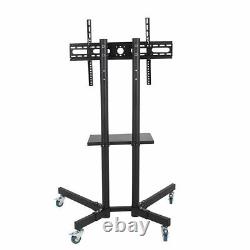 TV Cart Stand Plasma LCD LED Flat Screen Panel with Wheels Mobile For 32-65 inch